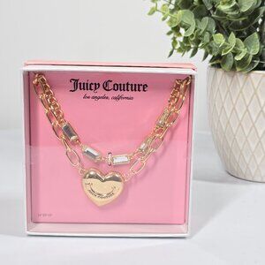 NWT Juicy Couture Gold Heart Necklace Gift Box – Chic Y2K